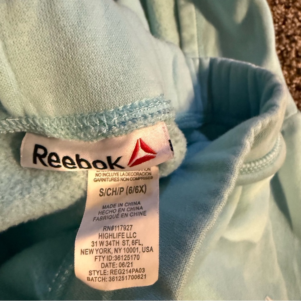 Reebok Kids Light Blue Sweatpants & Hoodie Set - Picture 2 of 2
